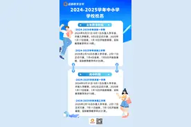今年秋季学期啥时候开学？2024—2025学年成都市中小学校历来了！图片