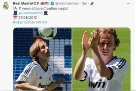 5次欧冠3次西甲1次金球！11年前的今天莫德里奇正式加盟皇马图片