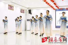 确山县老体协文艺汇演迎新春图片
