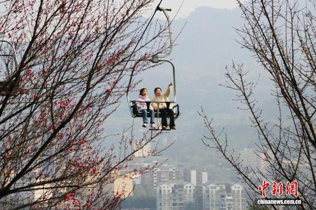 重庆涪陵：“三九”暖阳好风光 索道览江兴致浓