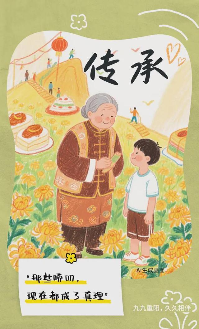 登高望远 寿比泰山丨望岳AI海报·今又重阳……请转发这份温暖，让爱被更多人看见！