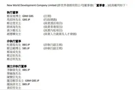 新世界发展行政总裁郑志刚辞任图片