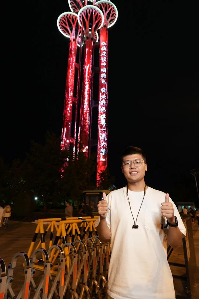 昨夜专属CAUer的奥林匹克塔，你打卡了吗？