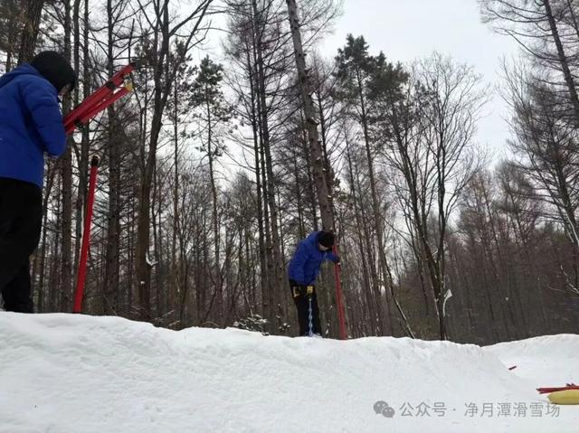 净月潭新地标冲刺收尾！1677米“森林穿越雪飘流”即将开滑！