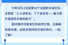 “5·12”全国防灾减灾日丨遇到自然灾害如何避险？这份指南请收好图片