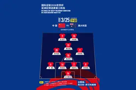 国足战澳大利亚首发阵容出炉：“广州仔”黄政宇出任后腰图片