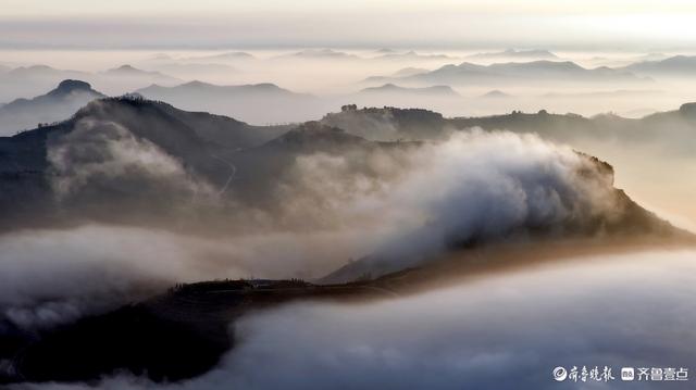临沂蒙阴，立冬启序云海漫崮