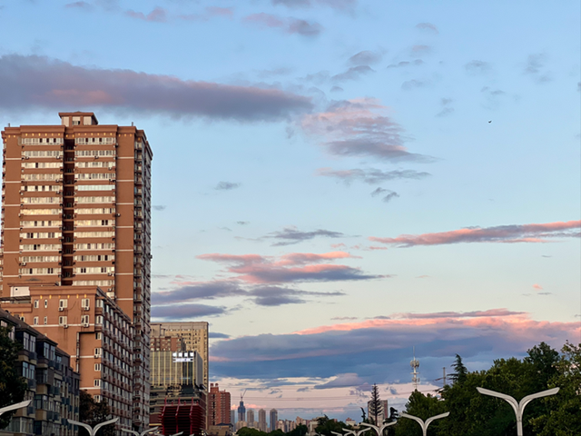 组图｜一抹夕阳美如画 又被西安的天空美到了