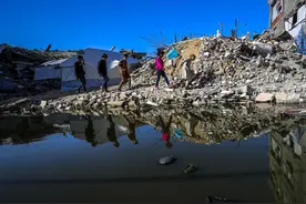 一周看天下丨加沙地带：难民营里的儿童图片