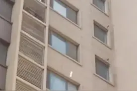 河南一女子从小区楼上撒钱，数小时后跳楼，当地警方回应：非刑事案件图片