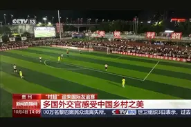 “村超”迎来国际友谊赛 多国外交官感受中国乡村之美图片