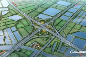 武汉都市圈环线高速汉南长江大桥及接线工程（蔡甸段）开工建设图片