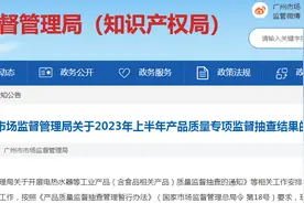 2023年广州市防汛防灾专项雨衣产品质量监督抽查结果图片