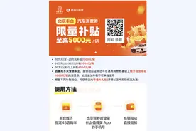 北京丰台再发1000万汽车消费券，至高补贴5000元/辆图片