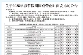 春节“不打烊” ！长沙多家银行春节期间网点营业安排来啦图片