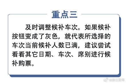 候补车票如何购买？一定要了解这些点→