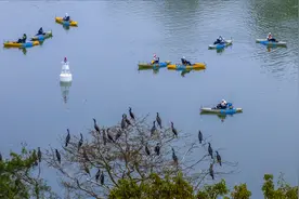 孤舟垂钓赢万元奖金   绵阳安州白水湖中国舟钓（路亚）公开赛开赛图片