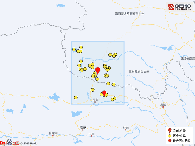 青海海西州唐古拉地区3.3级地震