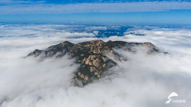 组图丨守得云开见日升 雨后泰山美出天际