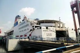今天，首批700余名韩国旅客乘“东方明珠8号”抵辽！图片