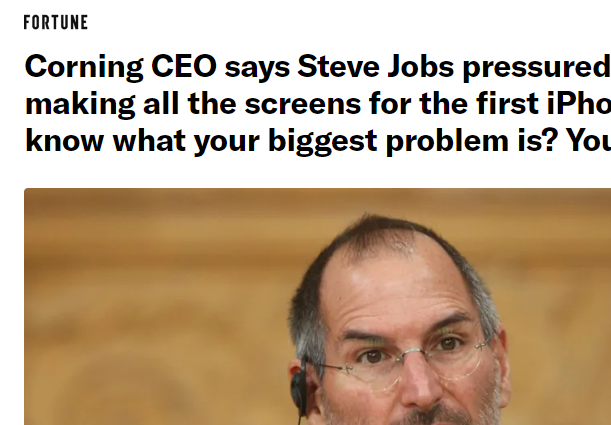 康宁CEO揭秘iPhone诞生