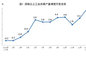 国家统计局：1—2月份规上工业原煤、天然气生产增速加快图片