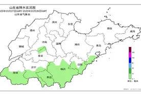昨晨至今晨，7市出现降水，山东继续发布寒潮蓝色预警图片
