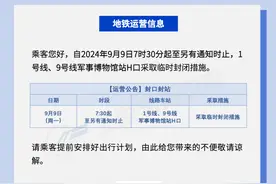 注意！北京这些地铁站口将临时封闭图片