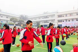 荣县长山镇小学举行冬季全员运动会图片