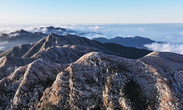 【组图】三明清流大丰山景区现雾凇