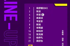 中国U17女足vs日本首发：宋语、陈瑞、李雨涵出战图片