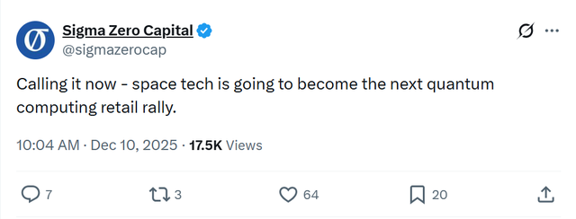 特朗普要“确保太空优势”，美国“太空股”会成为下一个“量子科技”吗？