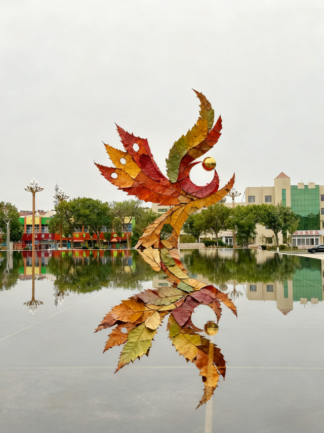 “AI”上利津！这“叶”太美了