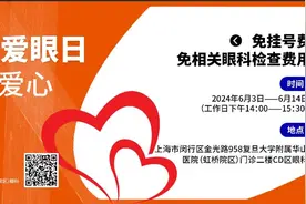 华山医院虹桥院区眼科免费咨询，名额有限，速抢！图片