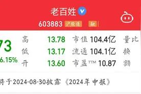 老百姓开盘股价逼近跌停，公司回应董事长被留置：目前经营正常图片