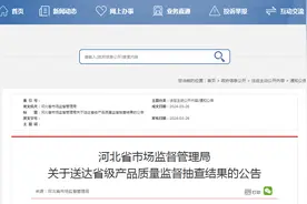 河北省市场监督管理局关于送达省级产品质量监督抽查结果的公告图片