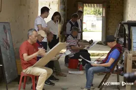 湾区艺术家走进翁城，用丹青助力乡村文化振兴图片