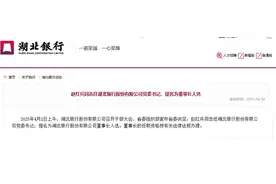 湖北银行：赵红兵任党委书记 提名为董事长人选图片
