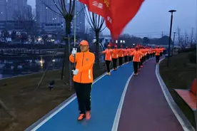 枣庄市健走运动协会举办“2025年开春第一走”活动图片