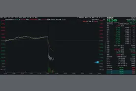 华润电力股价午后闪崩，一度跌超8%图片