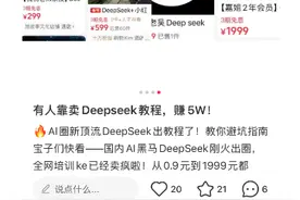 让DeepSeek帮你躺着赚钱？当心“AI速成班”成新型流量收割器图片