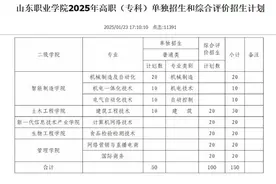 2月18日开始报名！山东职业学院2025年高职（专科）单招综招安排来了图片