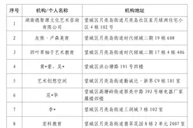 望城公布培训机构“黑名单”，提醒学生和家长谨慎选择图片