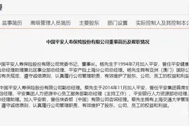 平安人寿总经理辞职，“新少将”或将浮出水面图片