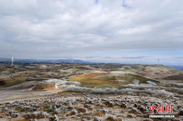 贵州威宁：雾凇作丹青 绘就高原美景
