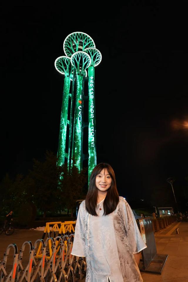 昨夜专属CAUer的奥林匹克塔，你打卡了吗？