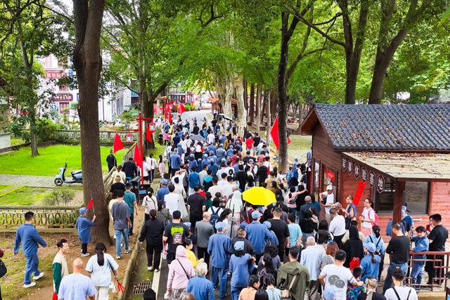 红安七里坪万人参与，现场画面来了！