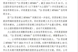 西安建工信用等级遭下调，中期票据兑付不确定性极大图片