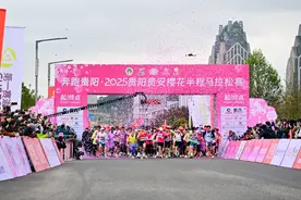 樱花为媒，奔涌未来——奔跑贵阳·2025贵阳贵安樱花半程马拉松赛侧记图片