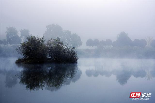 岁暖时刻丨冬日通道玉带河：被晨雾唤醒的山水画廊
